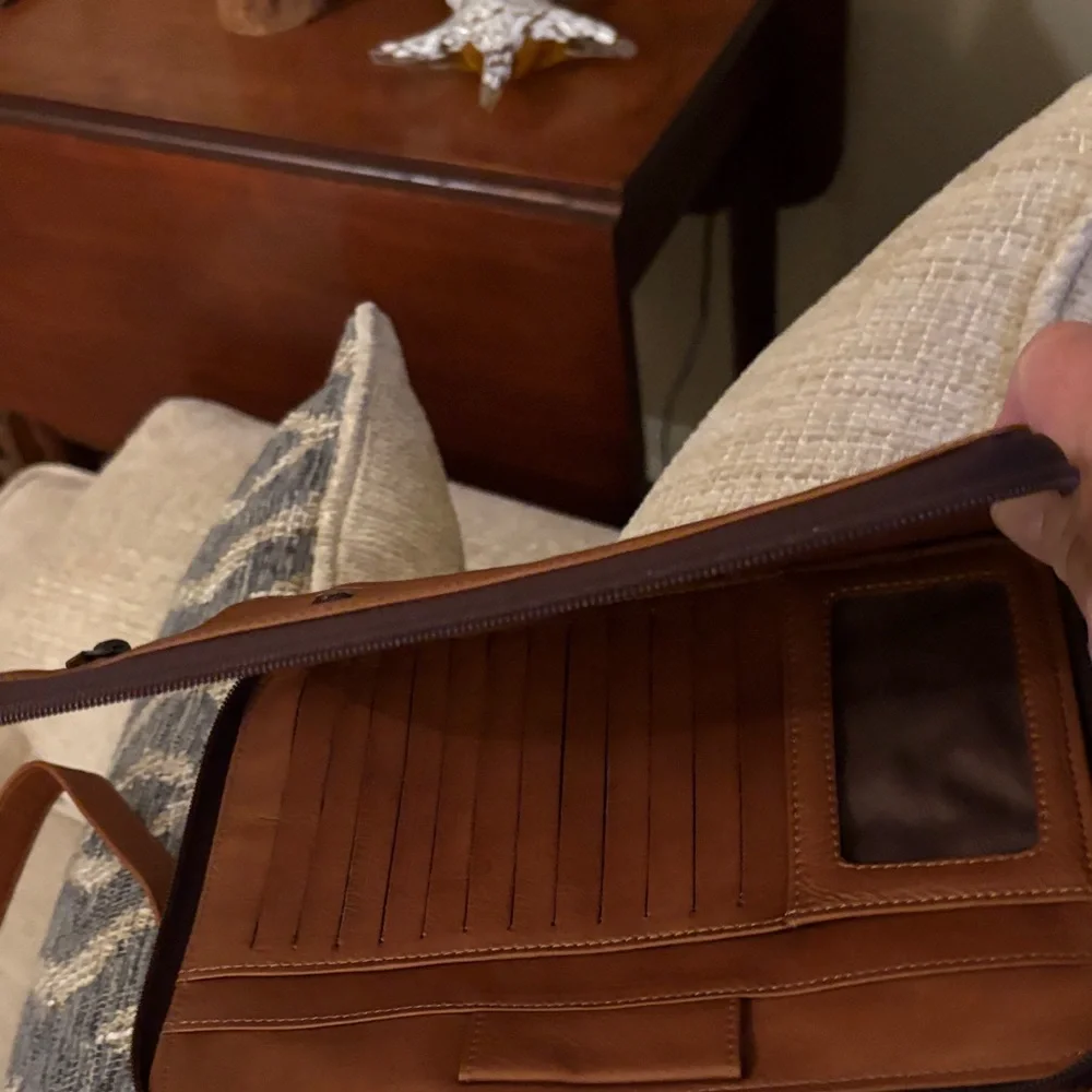 Brown Leather Crossbody Bag